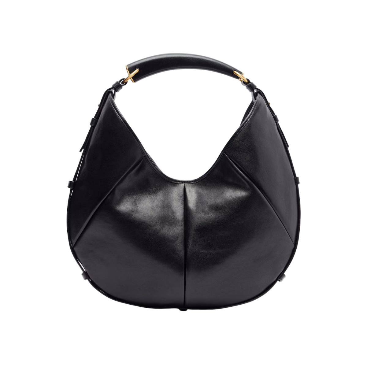 Leather Hobo Shoulder Bag