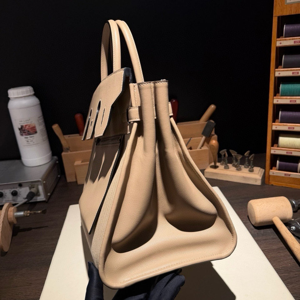 Atelier Canvas Leather Handbag