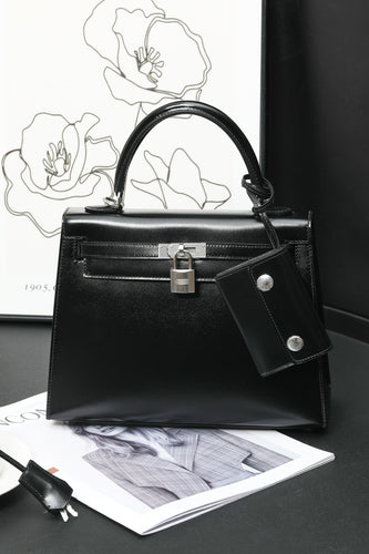 Classic Black Structured Handbag