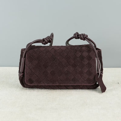 The Suede Woven Crossbody - Calfskin