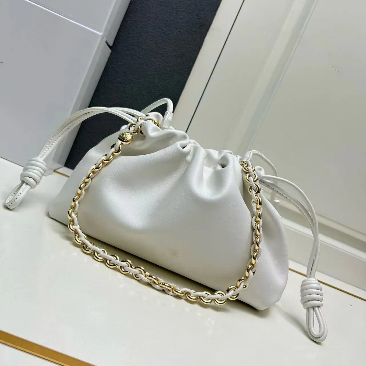 Leather Pouch Bag