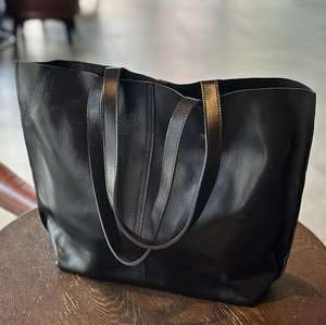 Elegant Cowhide Leather Tote Bag