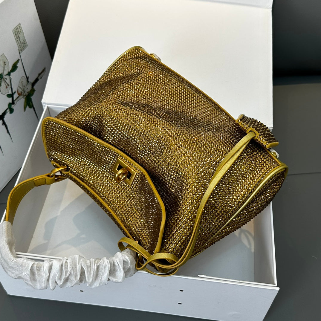 Crystal Leather Bag