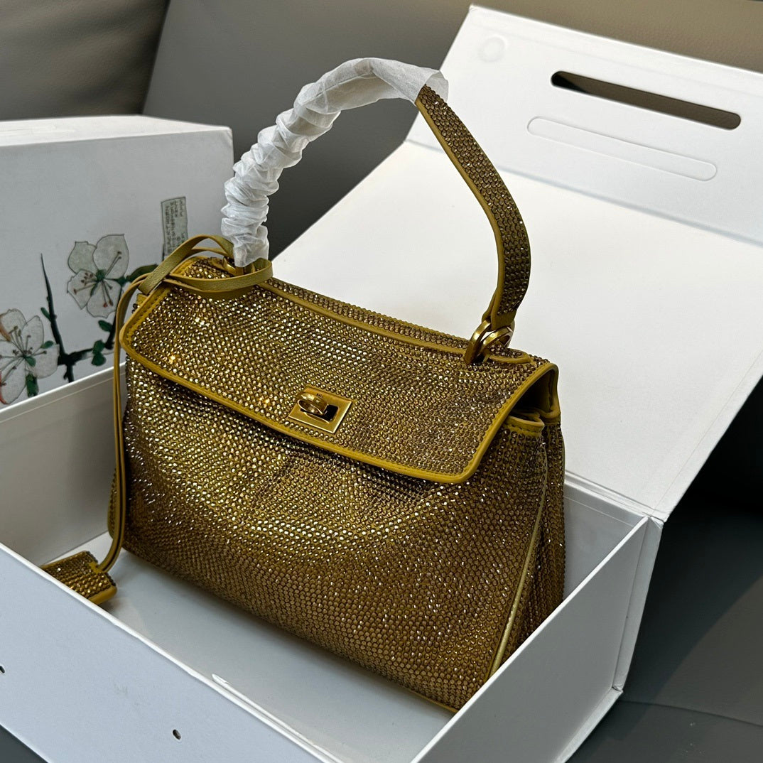 Crystal Leather Bag