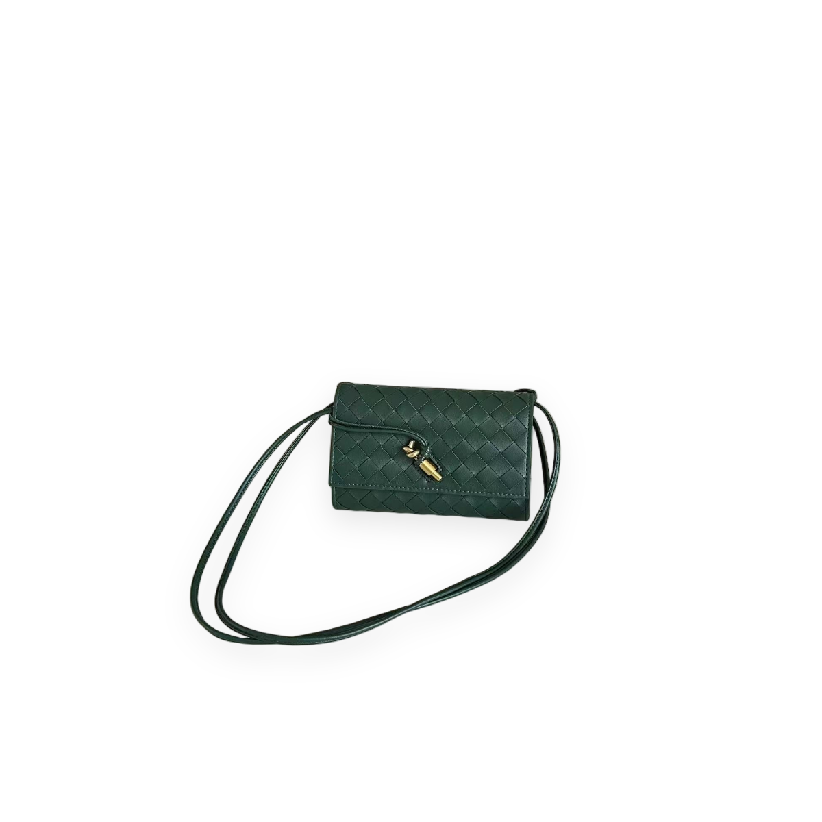 Woven Calfskin Crossbody Bag