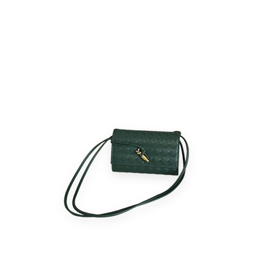 Woven Calfskin Crossbody Bag