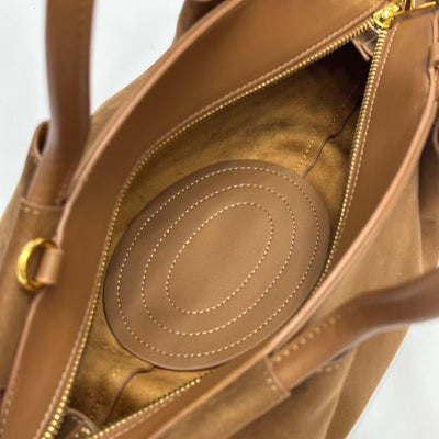 Luxe Knotted Handle Suede Bag