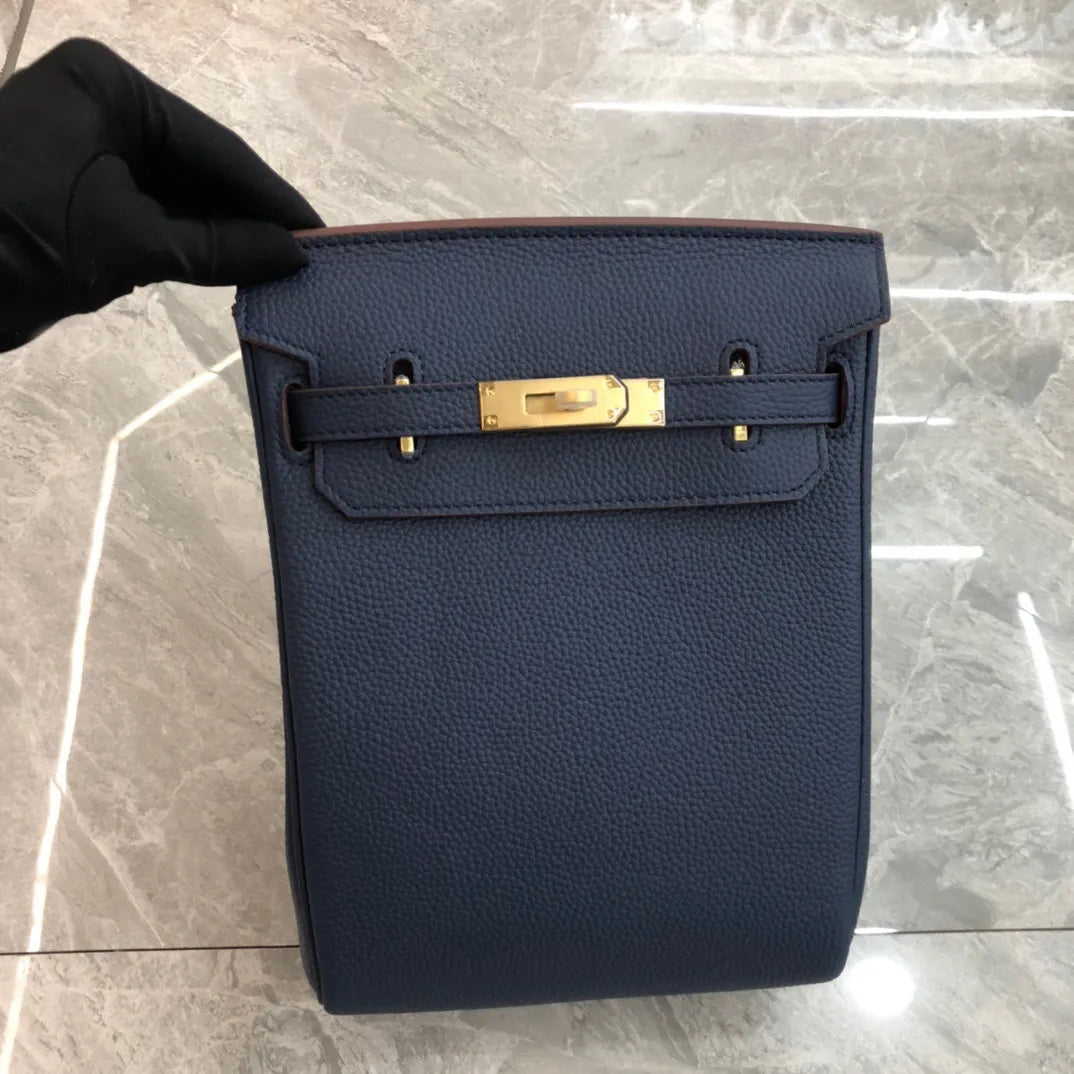 H - A Dos Bag - Calfskin Leather