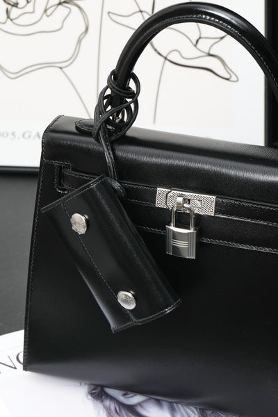 Classic Black Structured Handbag