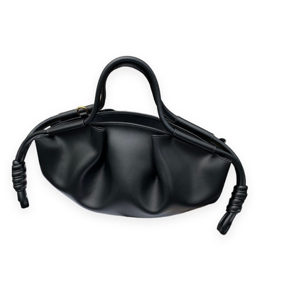 Shiny Nappa Calfskin Top Handle Bag