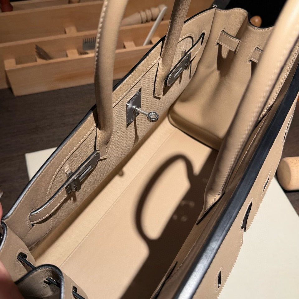 Atelier Canvas Leather Handbag
