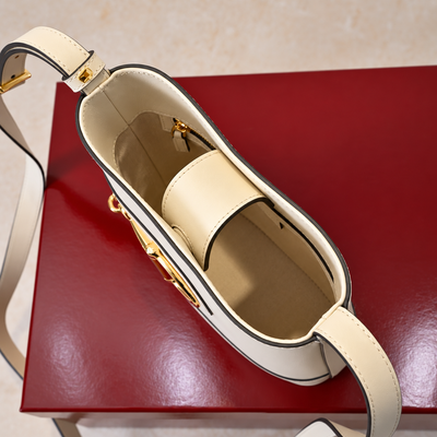 Classic Horsebit Genuine Leather Bucket Bag
