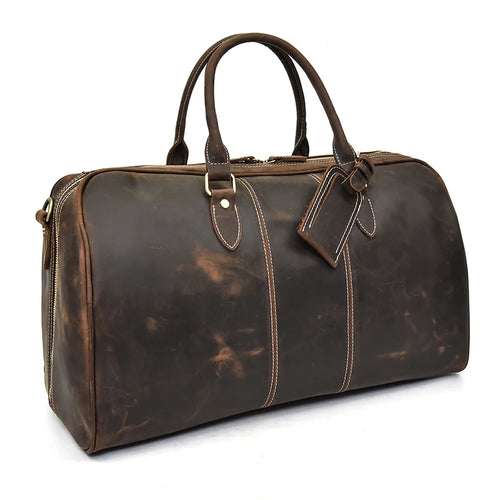 Vintage Luxe Leather Duffel