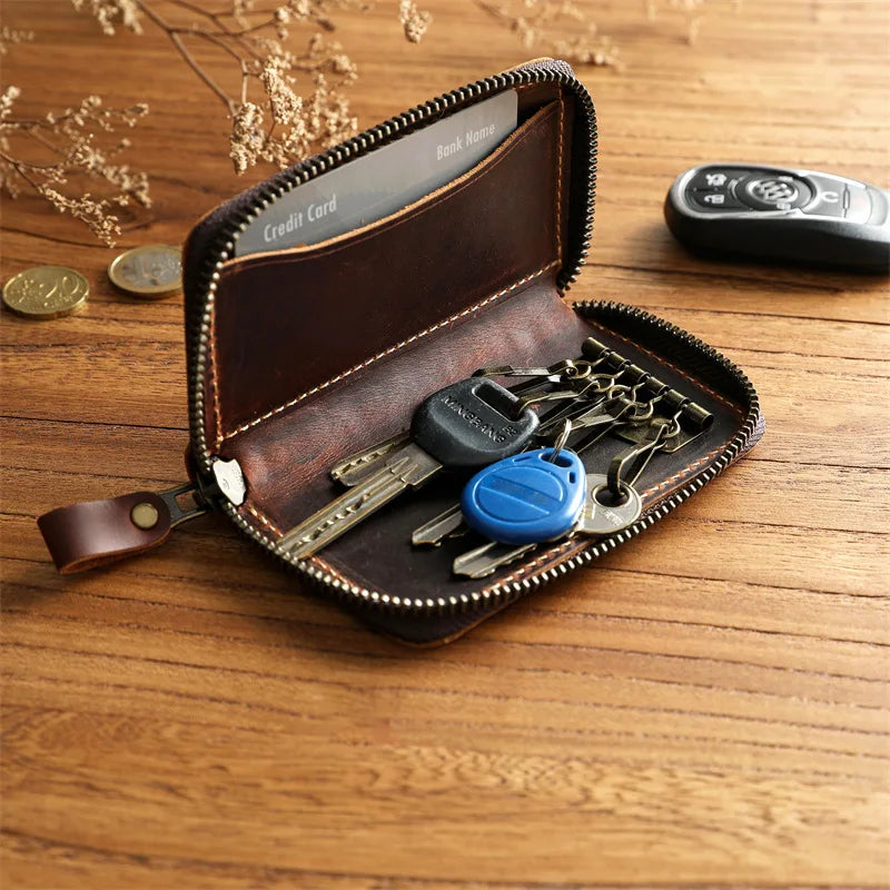 Retro Leather Keyfolio