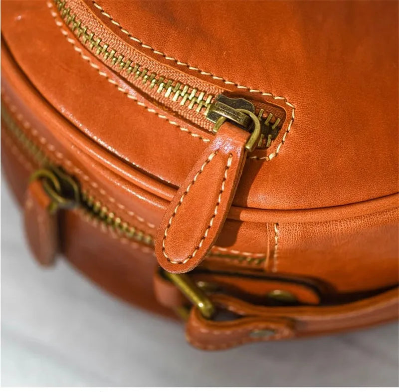 Classic Circle Leather Bag