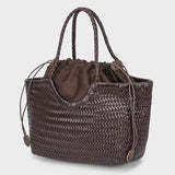 Handwoven Leather Tote Bag