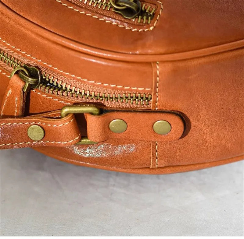 Classic Circle Leather Bag