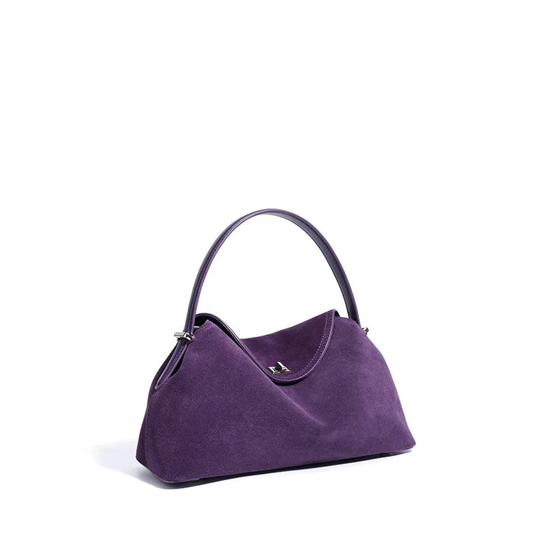 The Heritage Lock Bag - Suede Leather