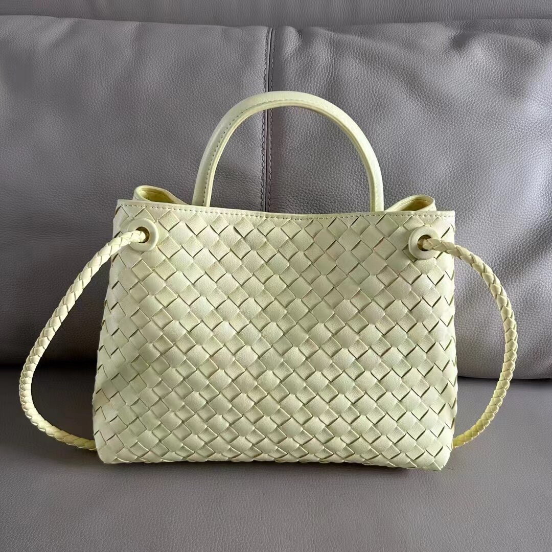 Lambskin Leather Tote Bag