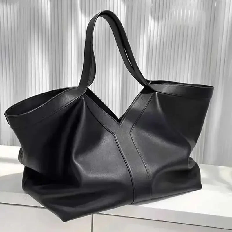 The Y Tote Bag - Calfskin Leather