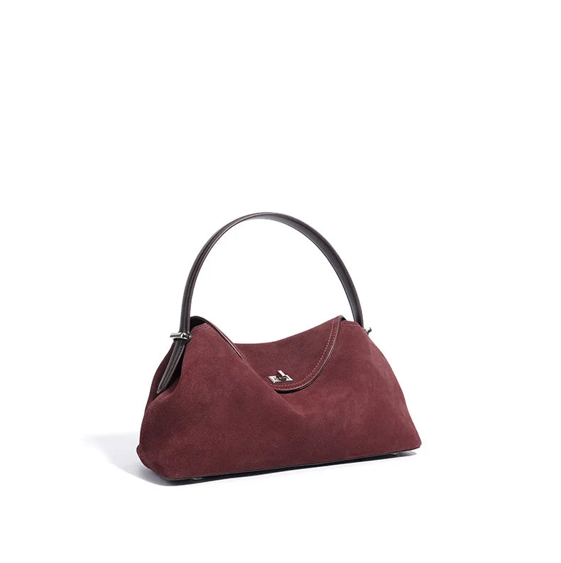 The Heritage Lock Bag - Suede Leather