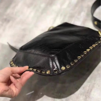 Noir Edge Leather Bag