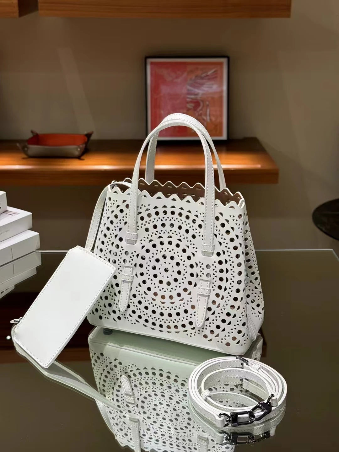 Wave Leather Bag