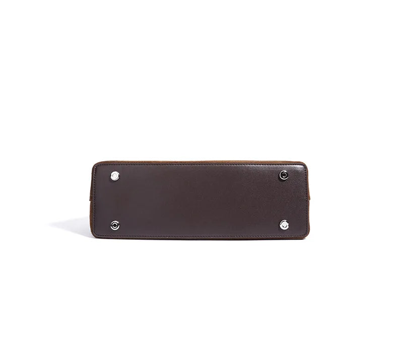 The Heritage Lock Bag - Suede Leather