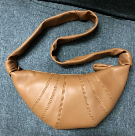Leather croissant Bag