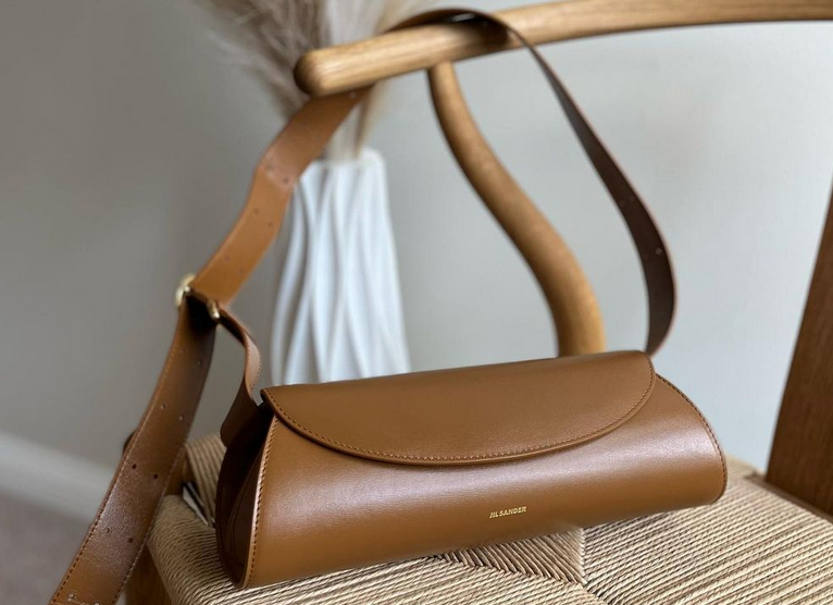 Leather Cannolo Shoulder Bag