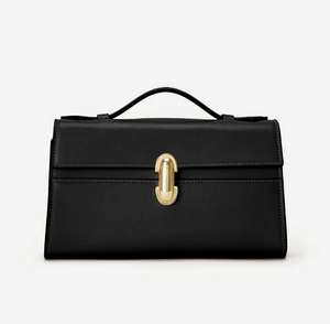 Leather Symmetry Top-handle Bag In Brown