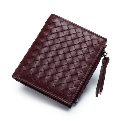 Leather Weave Wallet