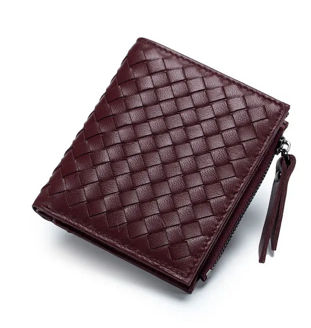 Leather Weave Wallet