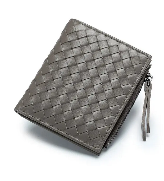 Leather Weave Wallet