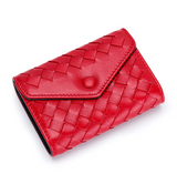 Luxe Leather Weave Wallet