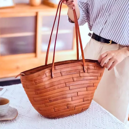 Handcrafted Leather Tote Bag