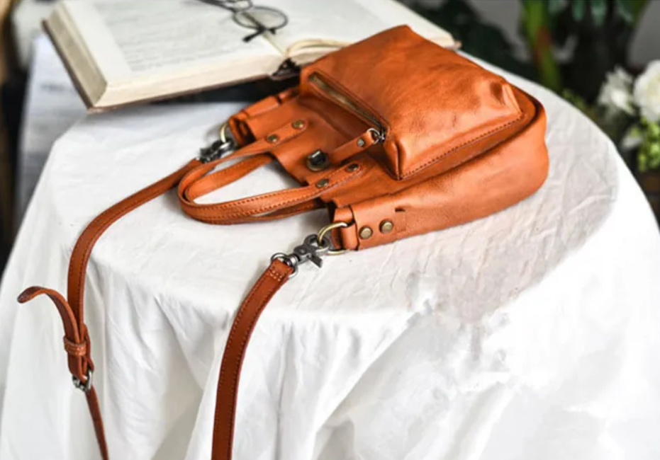 Genuine Leather Mini Shoulder Bag