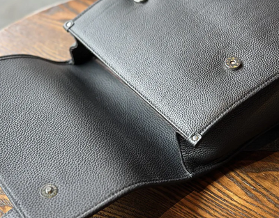 Sleek Cowhide Leather Backpack