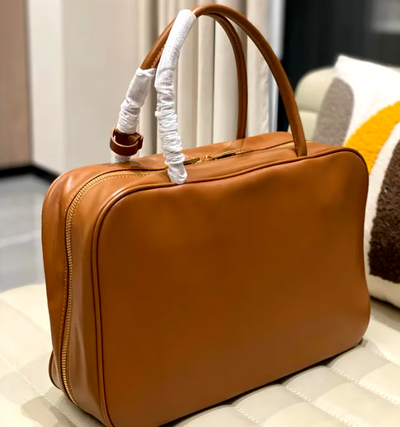 Classic Luxe Leather Satchel