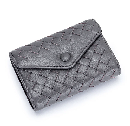 Luxe Leather Weave Wallet