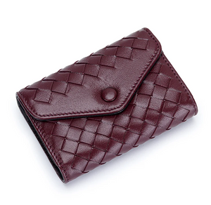 Luxe Leather Weave Wallet