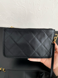 Quilted Chain-Link Leather Tote