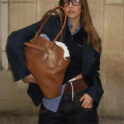 Leather Tote Bag - Nappa Leather