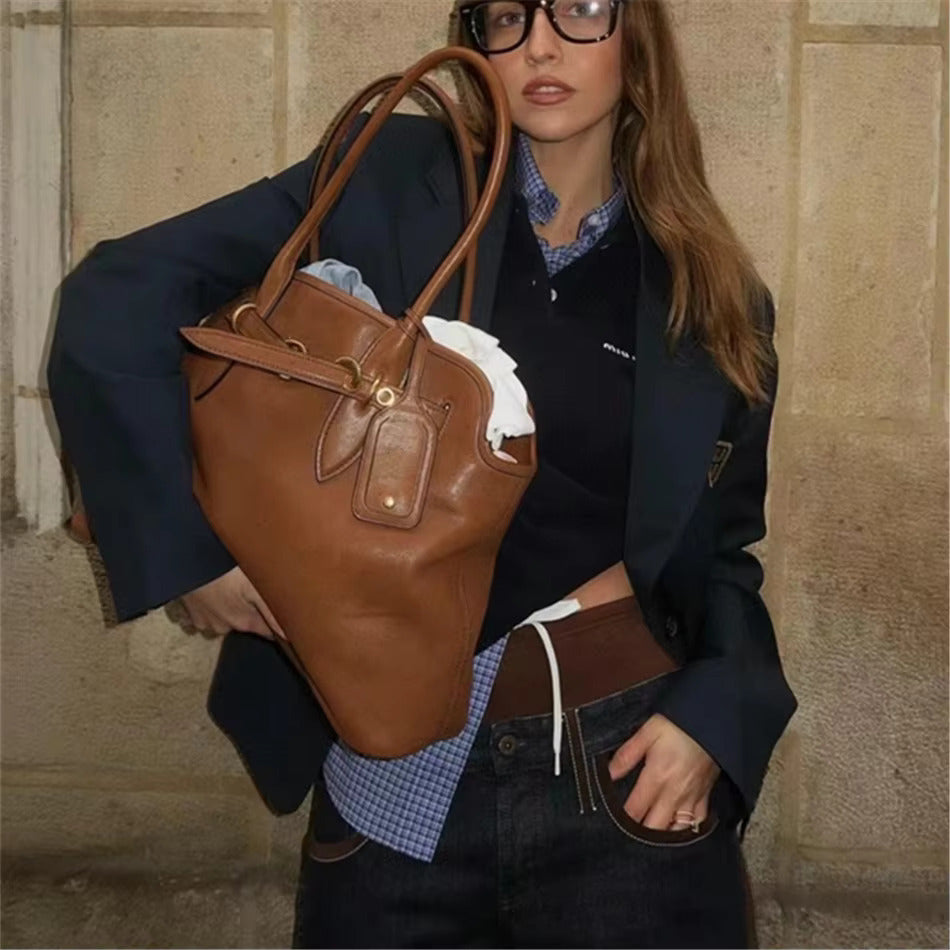 Leather Tote Bag - Nappa Leather