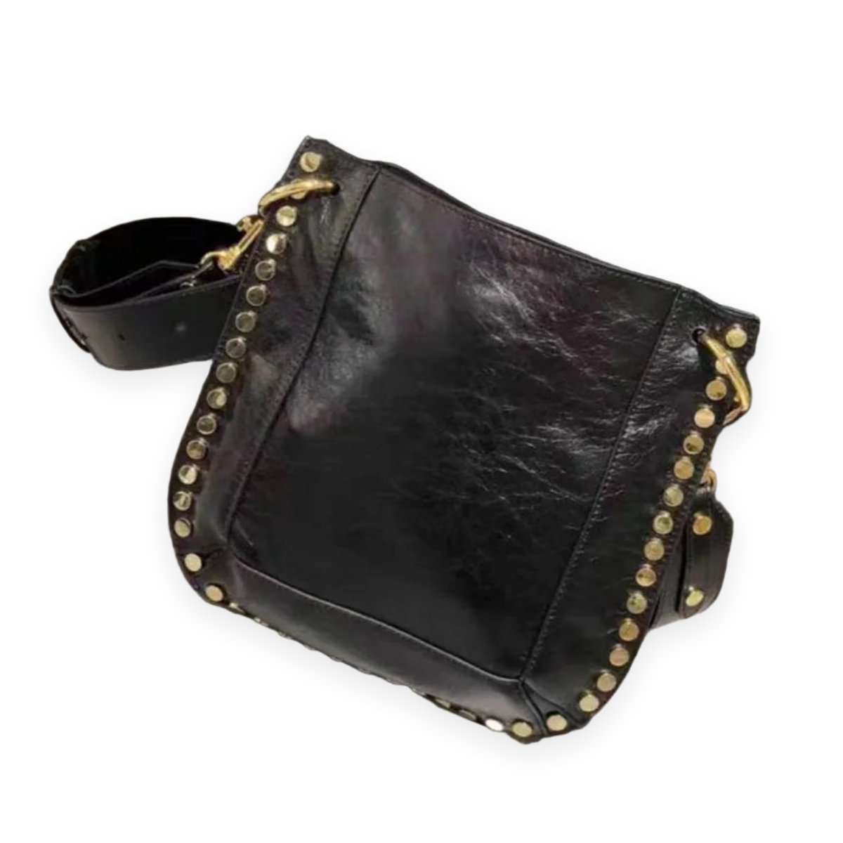 Studded Leather Crossbody Bag
