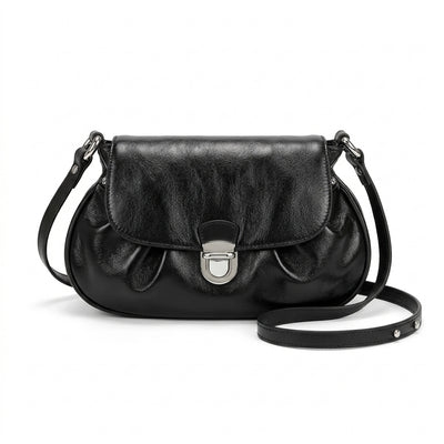 Leather Flap Crossbody Bag