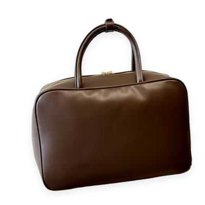 Classic Leather Satchel Handbag