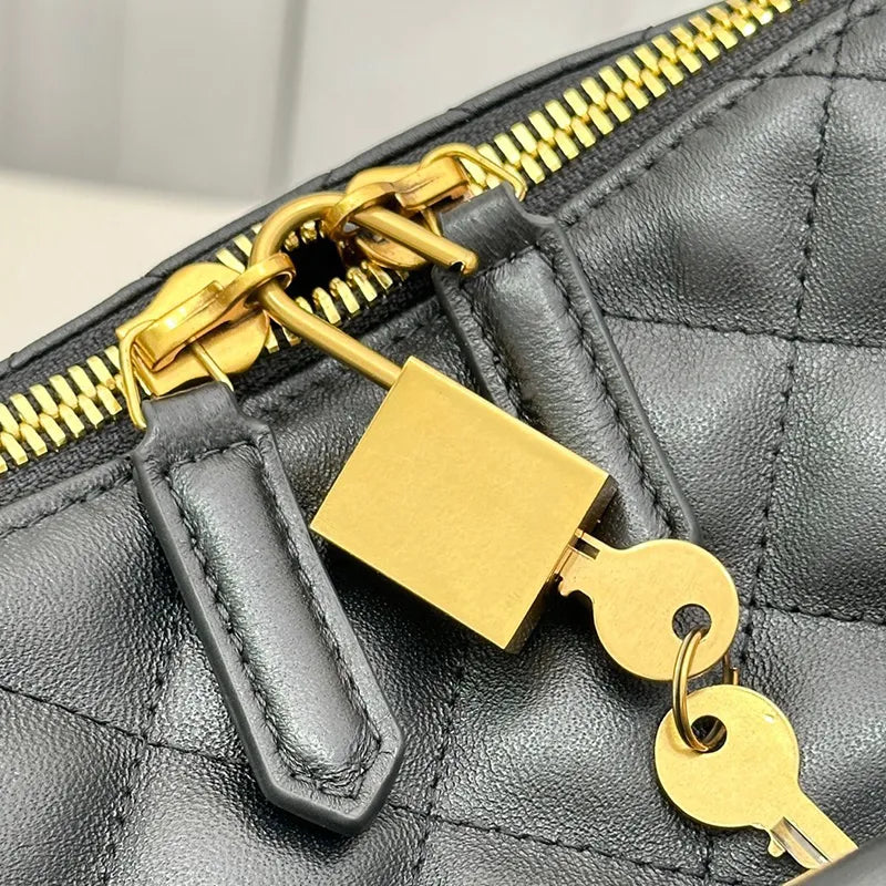 Quilted Leather Travel Bag