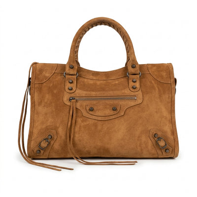Braided Suede Shoulder Bag