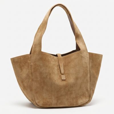 Suede Slouch Tote Bag